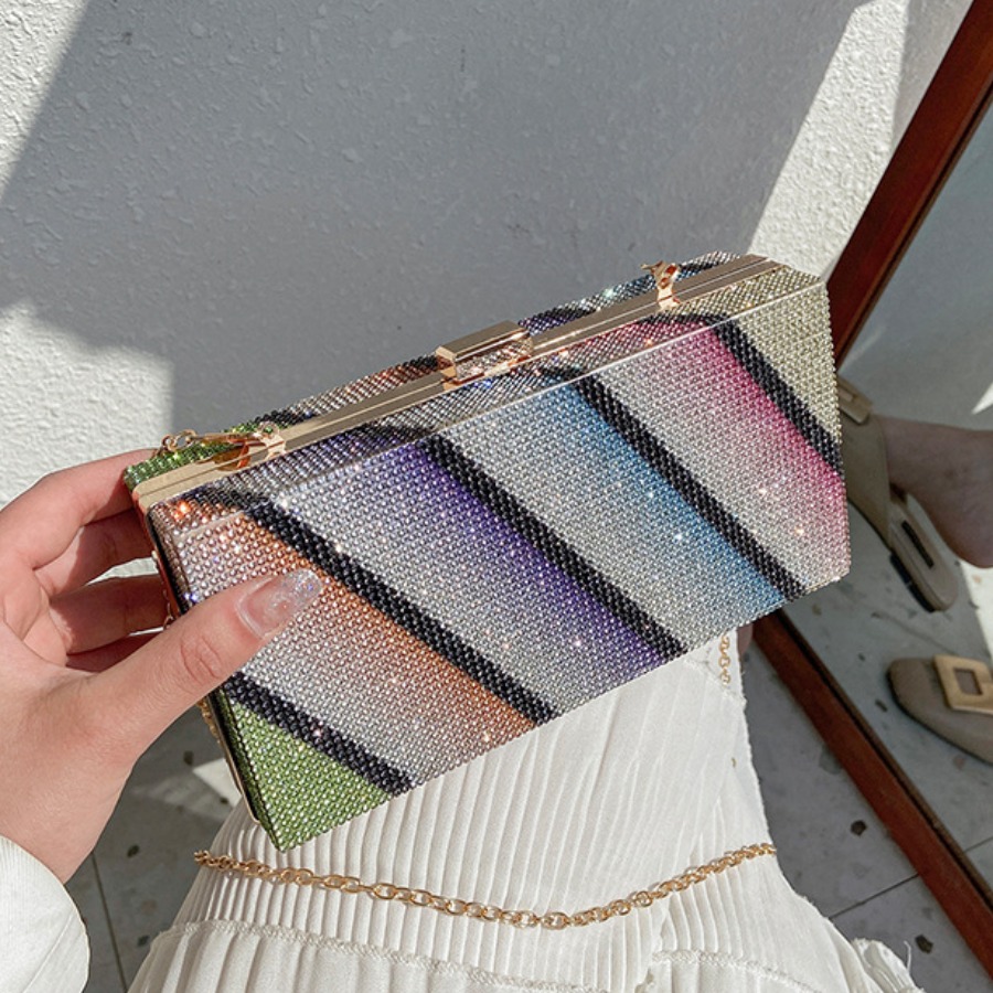 

Lovely Street Chain Strap Multicolor Crossbody Bags, Multi