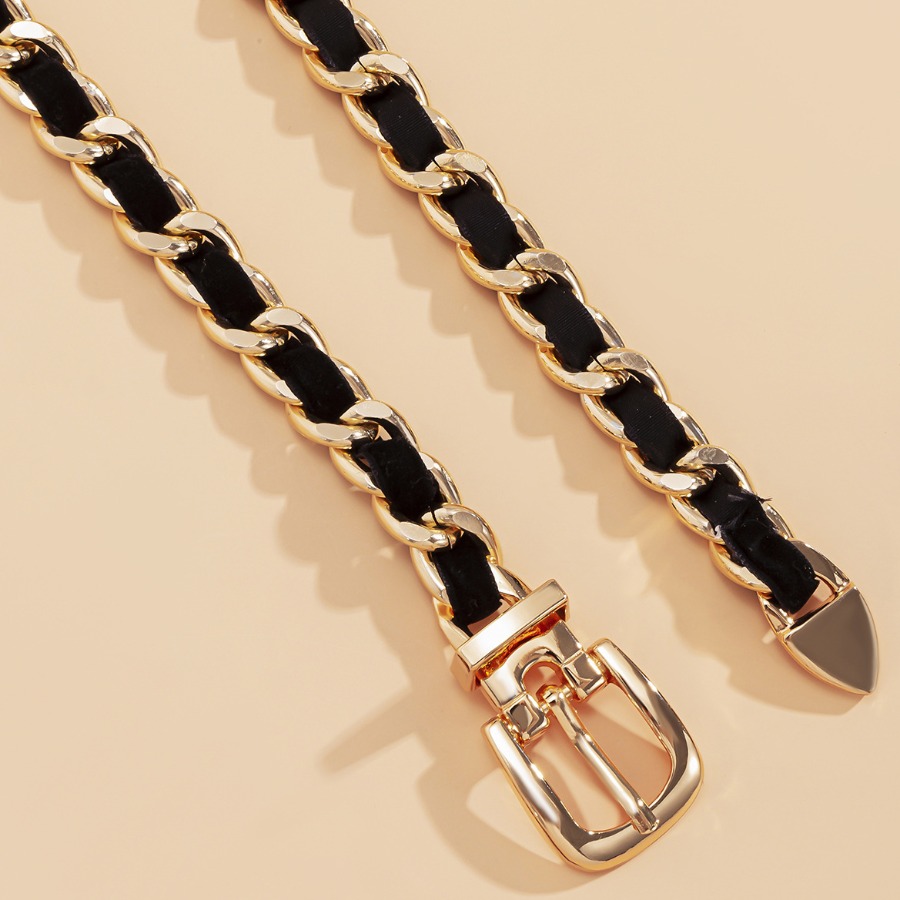 

LW Street Chain Decoration Gold Belt