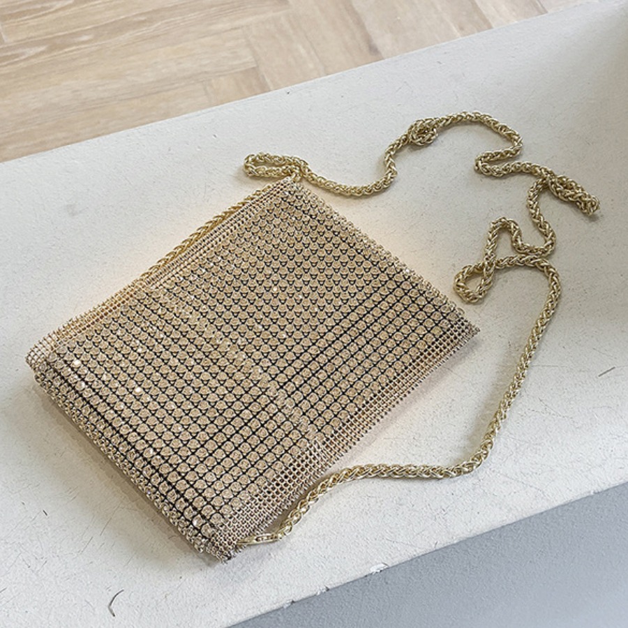 

Lovely Street Sequined Gold Crossbody Bags