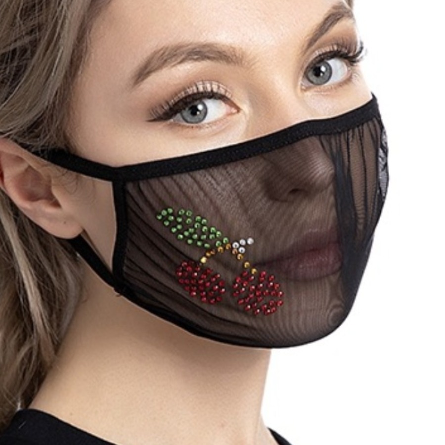 

Lovely Street See-through Green Face Mask