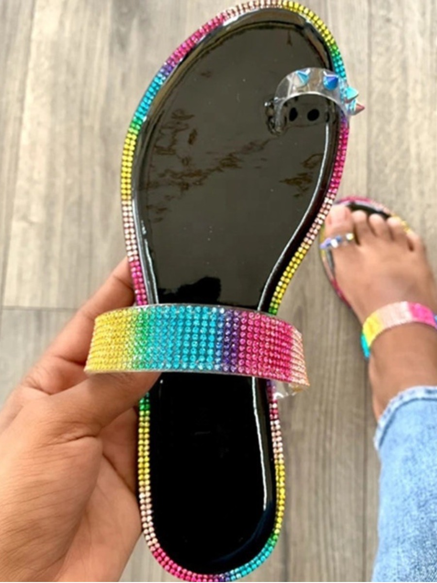 

LW Casual Tie-dye Black Slippers