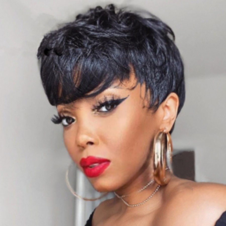 

Lovely Casual High-temperature Resistance Black Wig