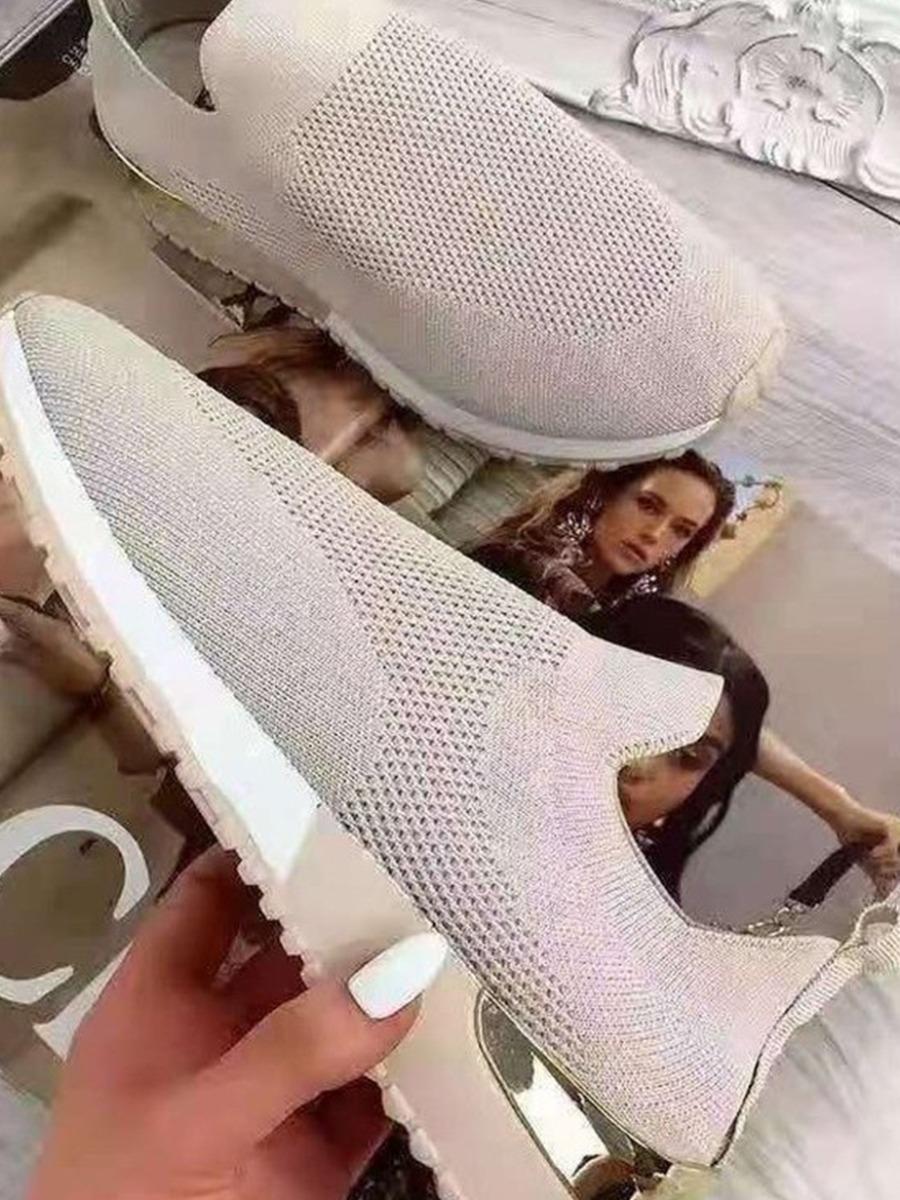 

Lovely Sporty Meshwork Khaki Sneakers