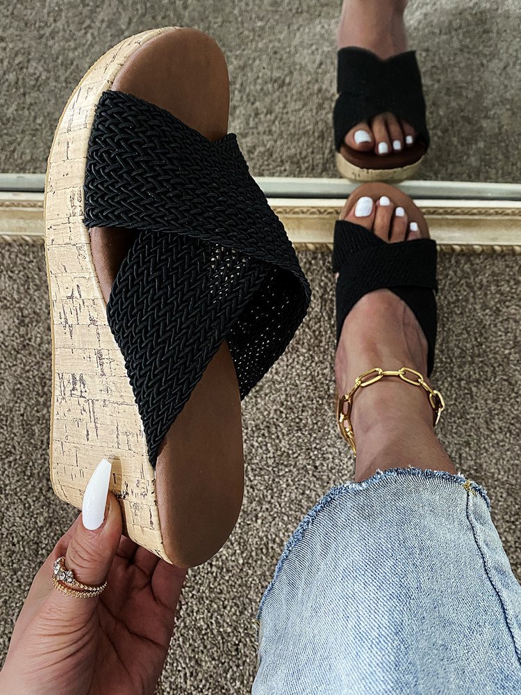 

Lovely Street High Sole Black Platform Shoes