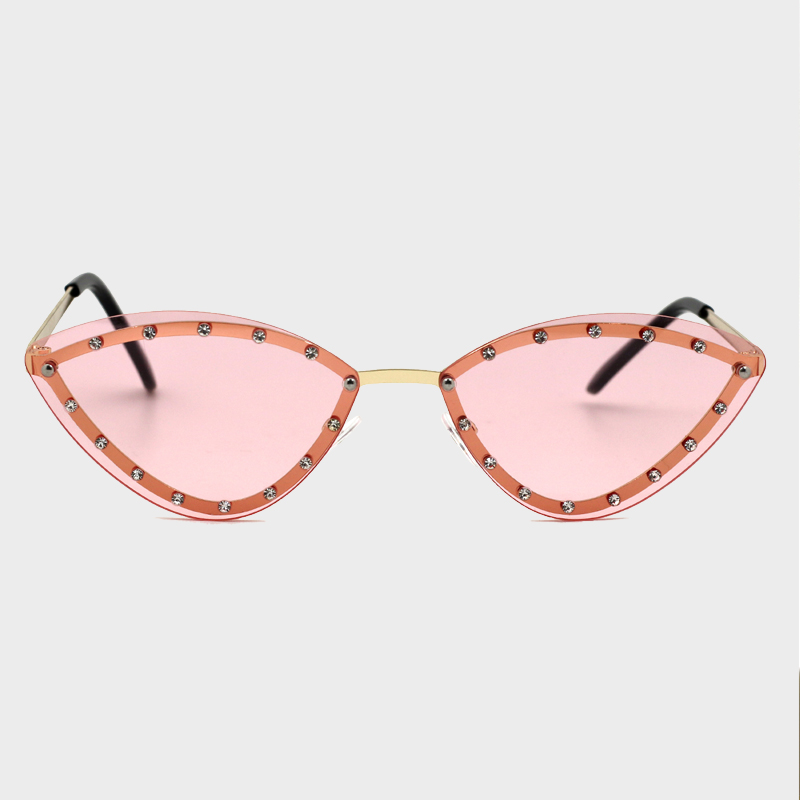 

Lovely Street Rivet Decoration Pink Sunglasses