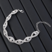 LW Street Sequined Silver Bracelet