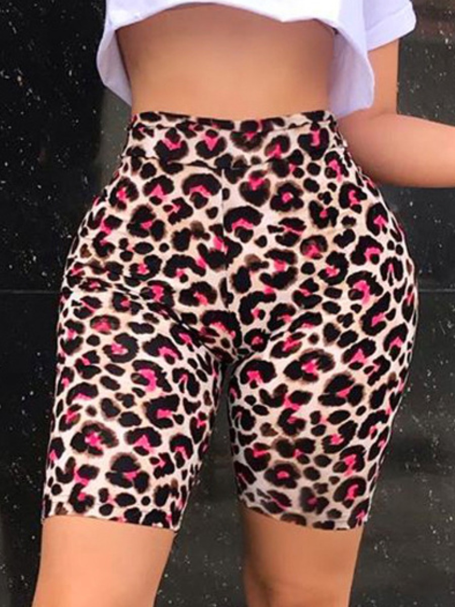 

Lovely Street High-waisted Leopard Print Shorts