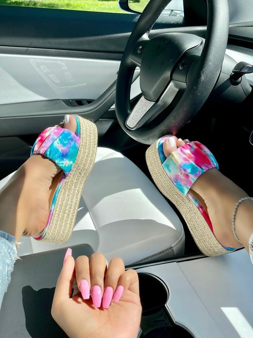 

Lovely Street High Sole Multicolor Platform Shoes, Multi
