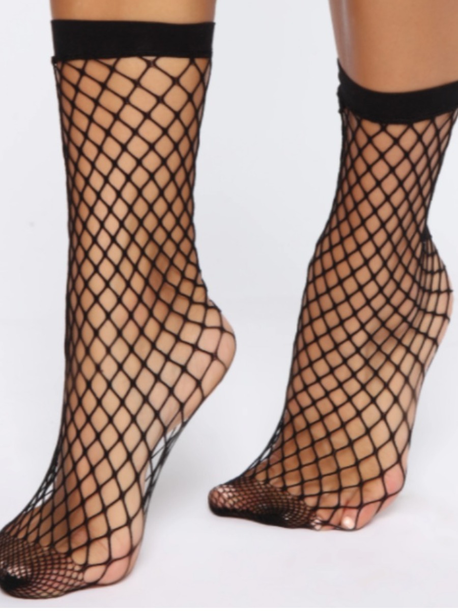 

LW SXY See-through Black Socks