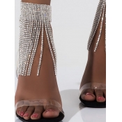 LW SXY 1-Pcs Tassel Design Silver Anklet