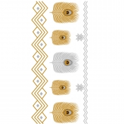 LW Boho Geometric Pure Rose Gold Body Tattoo