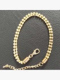 LW Casual Pearl Chain Decoration Gold Anklet
