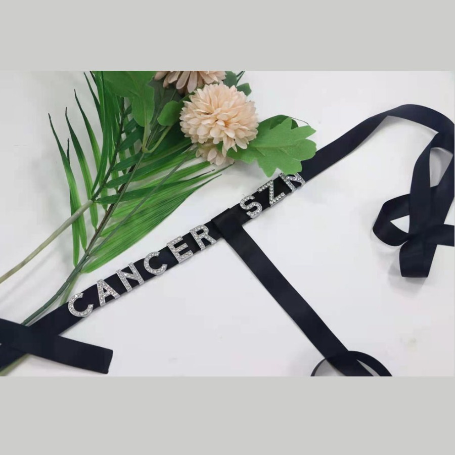 

Lovely Cancer Sexy Letter Decoration White Body Chain