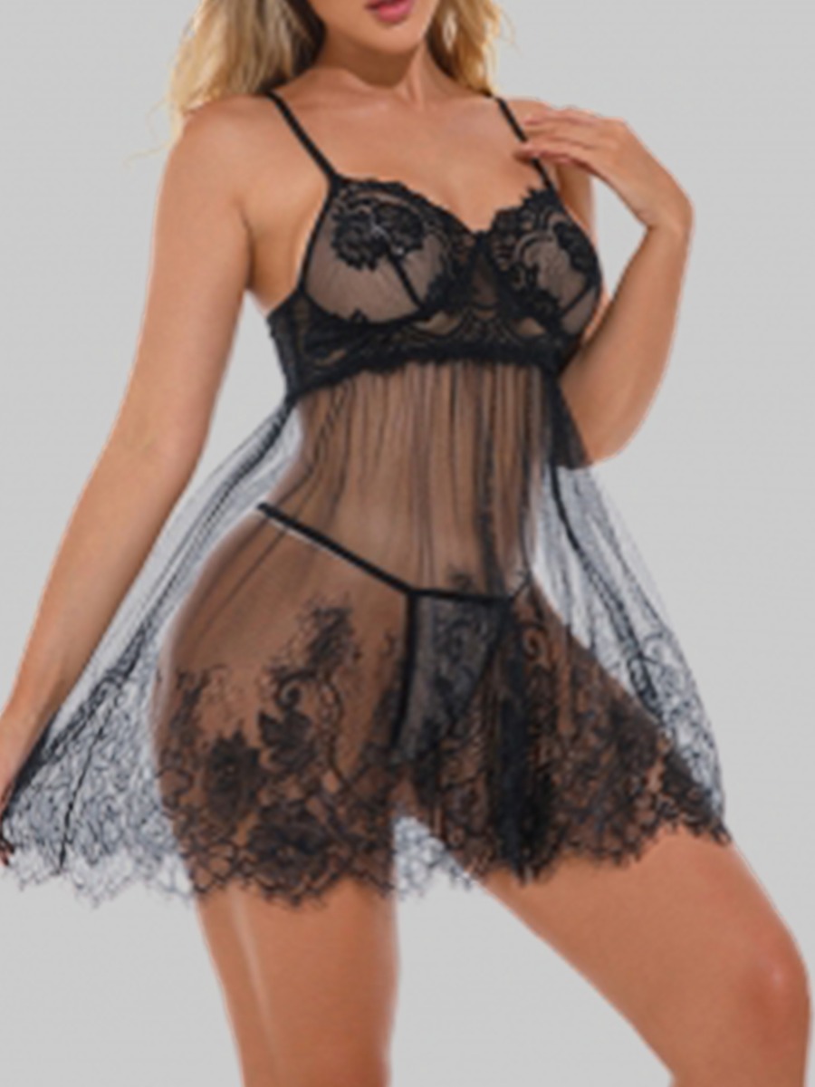 

LW SXY See-through Black Babydoll