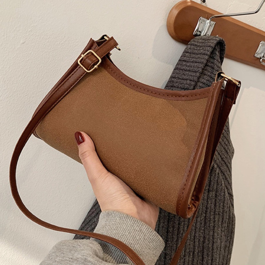 

LW Casual Adjustable Strap Brown Crossbody Bag