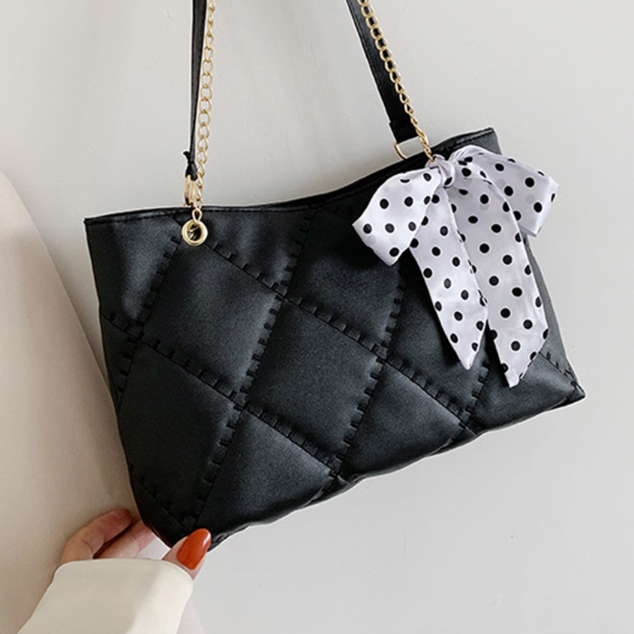 

LW Casual Chain Strap Black Shoulder Bag