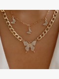 LW Butterfly Decoration Hollow-out Necklace