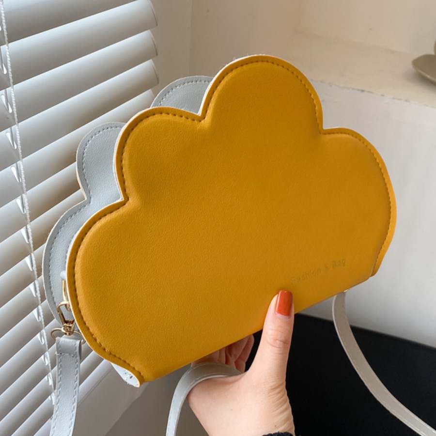 

Lovely Cloud-shape Crossbody Bag, Yellow