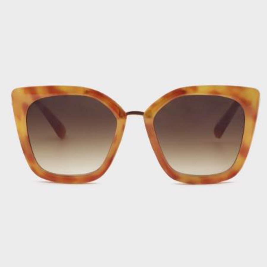 

Lovely Animal Print Wide Frame Sunglasses, Yellow