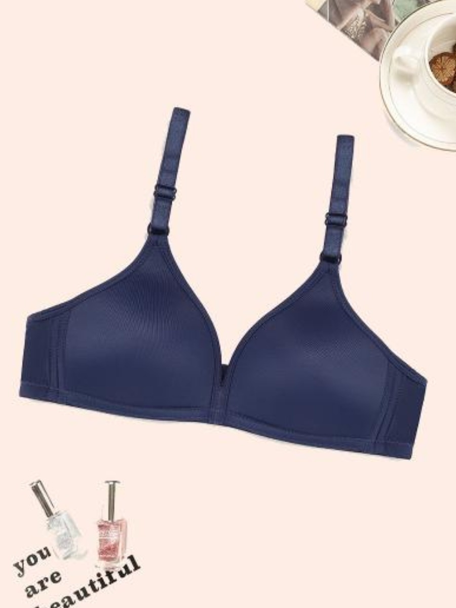 

Lovely Adjustable Strap Bra, Blue