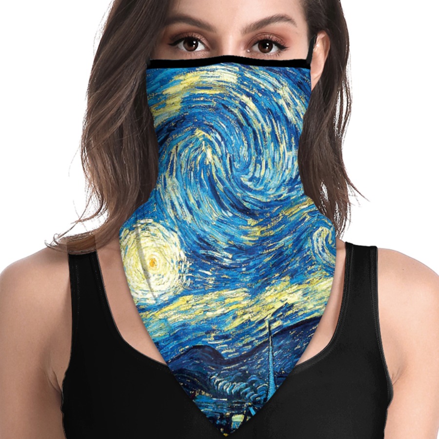 

Lovely Mixed Print Dustproof Face Mask, Blue