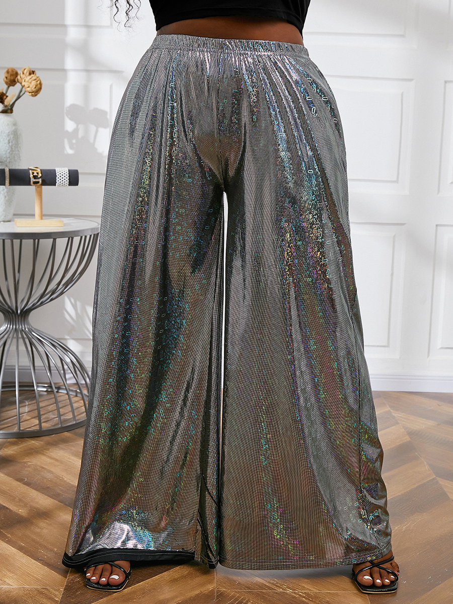 LW Plus Size High-waisted Wide Leg Pants