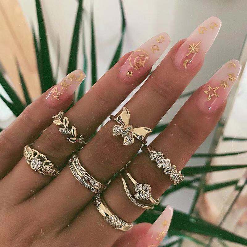 

LW Butterfly Leaf Decoration Ring, Gold