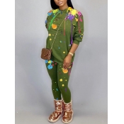 LW Splash-ink Design Oversized Two Piece Pants Set