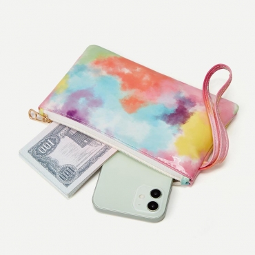 

LW Tie-dye Clutch Bag, Multicolor
