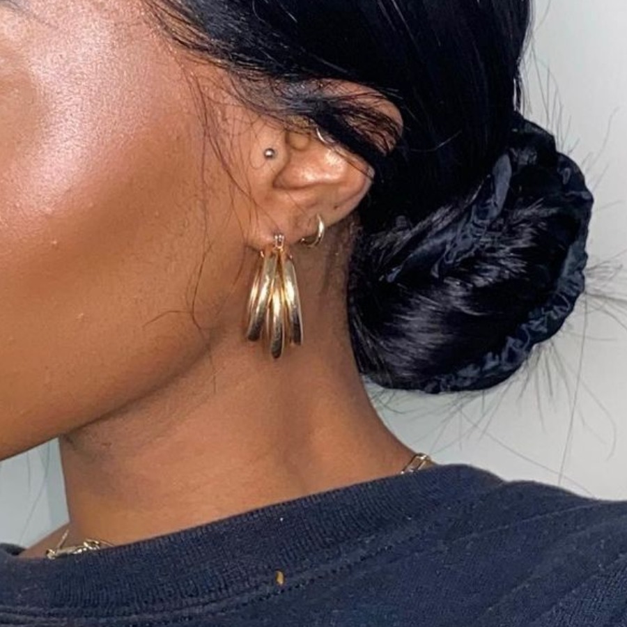 

LW C-shaped Earring, Gold