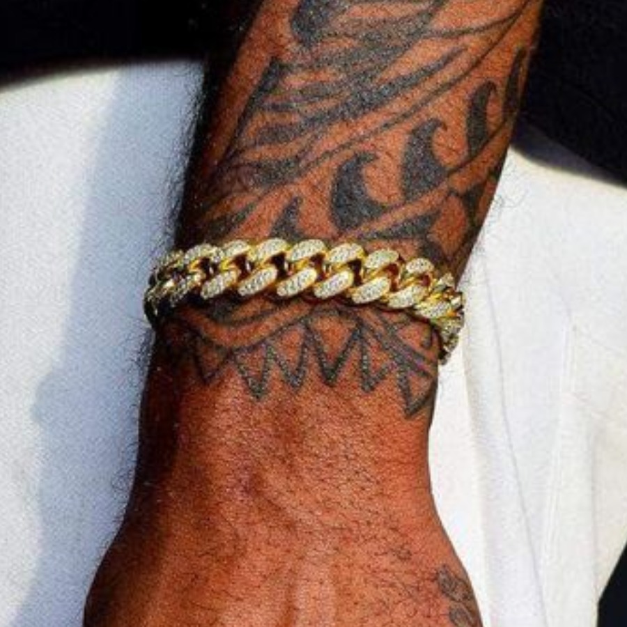 

LW Men Hollow-out Chain Bracelet, Gold