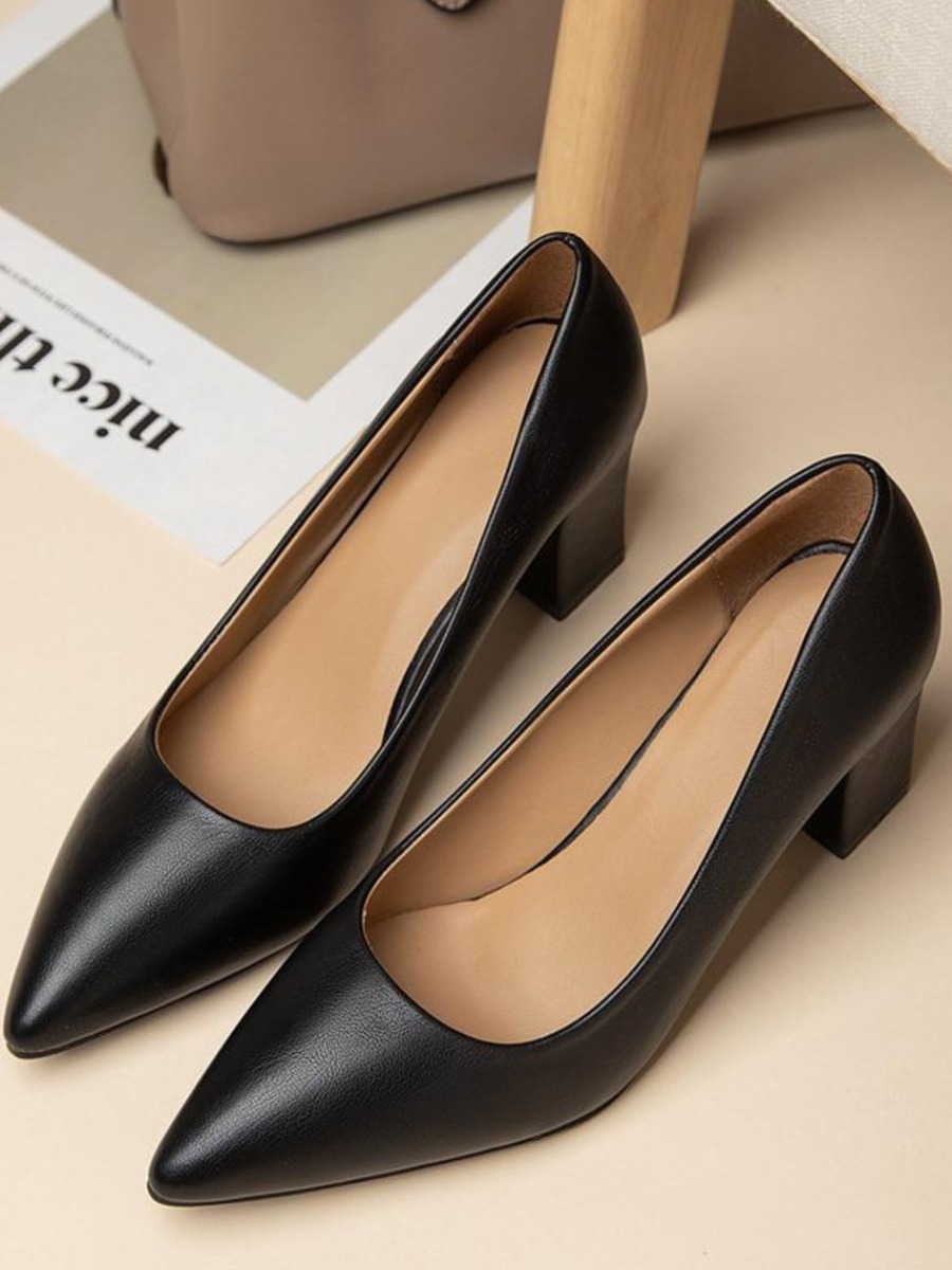 

LW BASIC Minimalist Pointed Pumps, Black