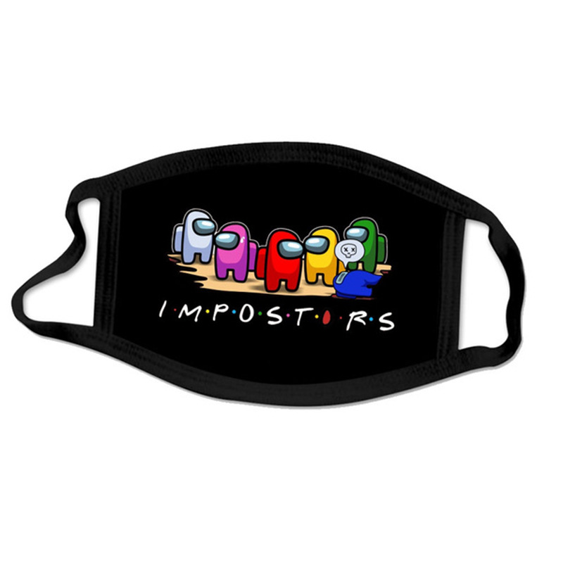 

LW COTTON Letter Print Cartoon Face Mask, Multi