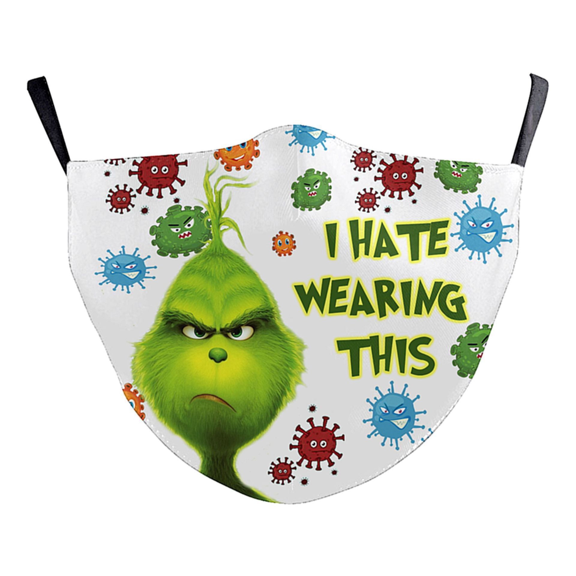 

LW COTTON Letter Cartoon Print Face Mask, Milk white