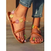 LW Casual Floral Decor Croci Sandals