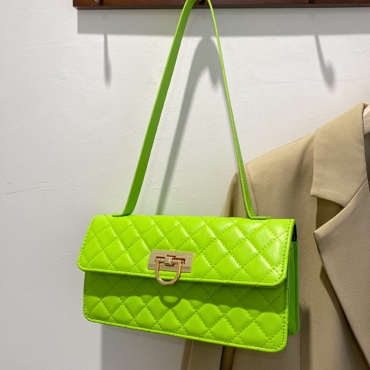 LW Metallic Lock Shoulder Bag