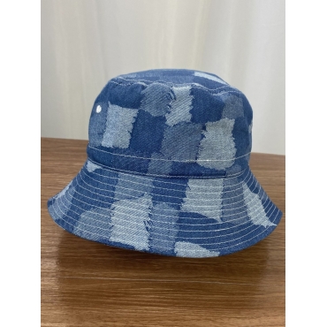

LW Color-lump Bucket Fisher Hat, Deep blue