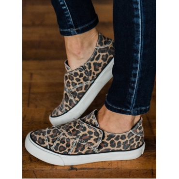 

LW Leopard Print Cross Strap Flats