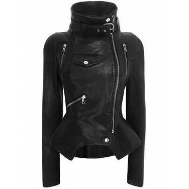 LW Zipper Buckle Design Leather