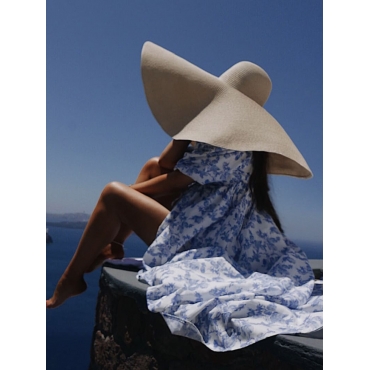 

LW Boho Straw Khaki Hat(Hat Diameter 70CM)