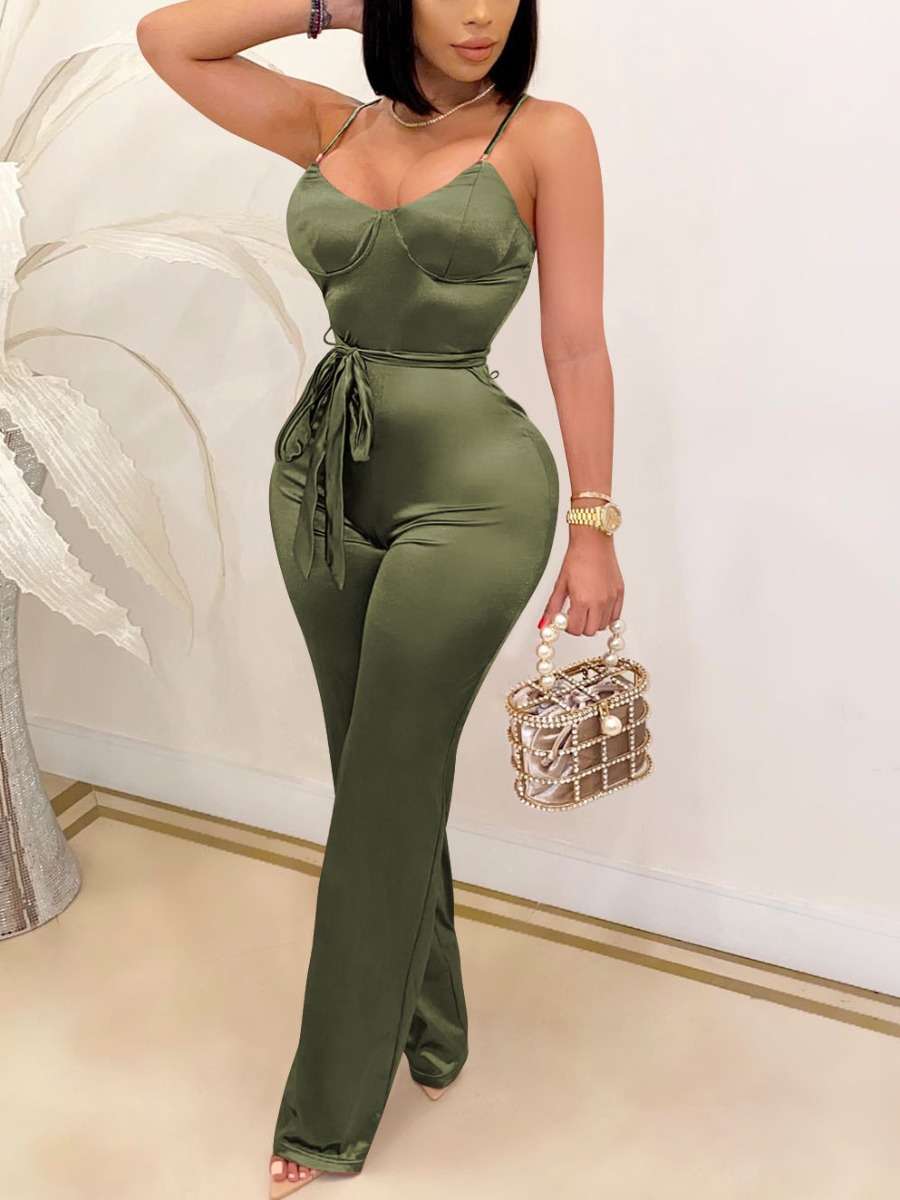 LW Bandage Wide Leg Cami Jumpsuit