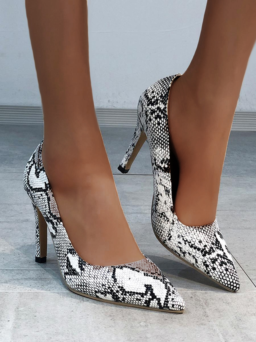 

LW Animal Print Slip On Pumps, Black