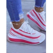 LW Sporty Striped Mesh Breathable Sneakers