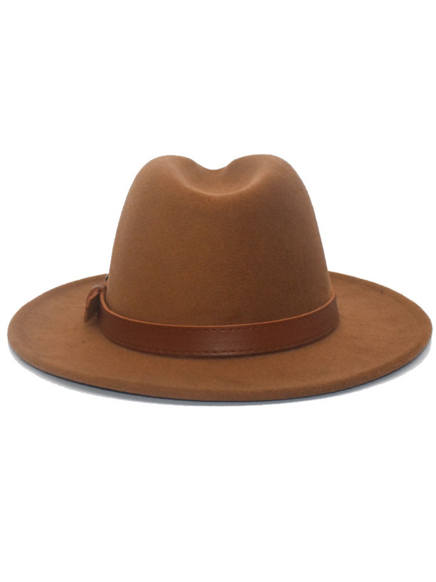 LW Buckle Design Fedora Hat