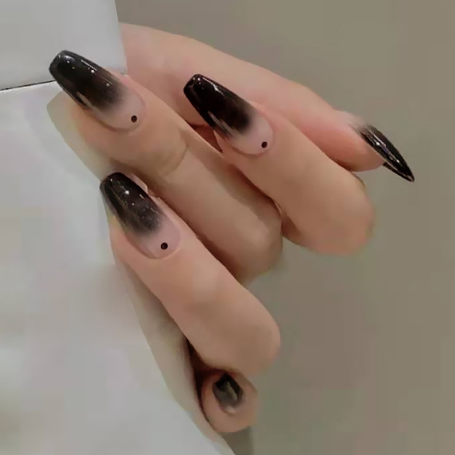 

LW Gradient Decor False Nail, Black