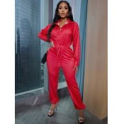 LW Pocket Bandage Design Jumpsuit