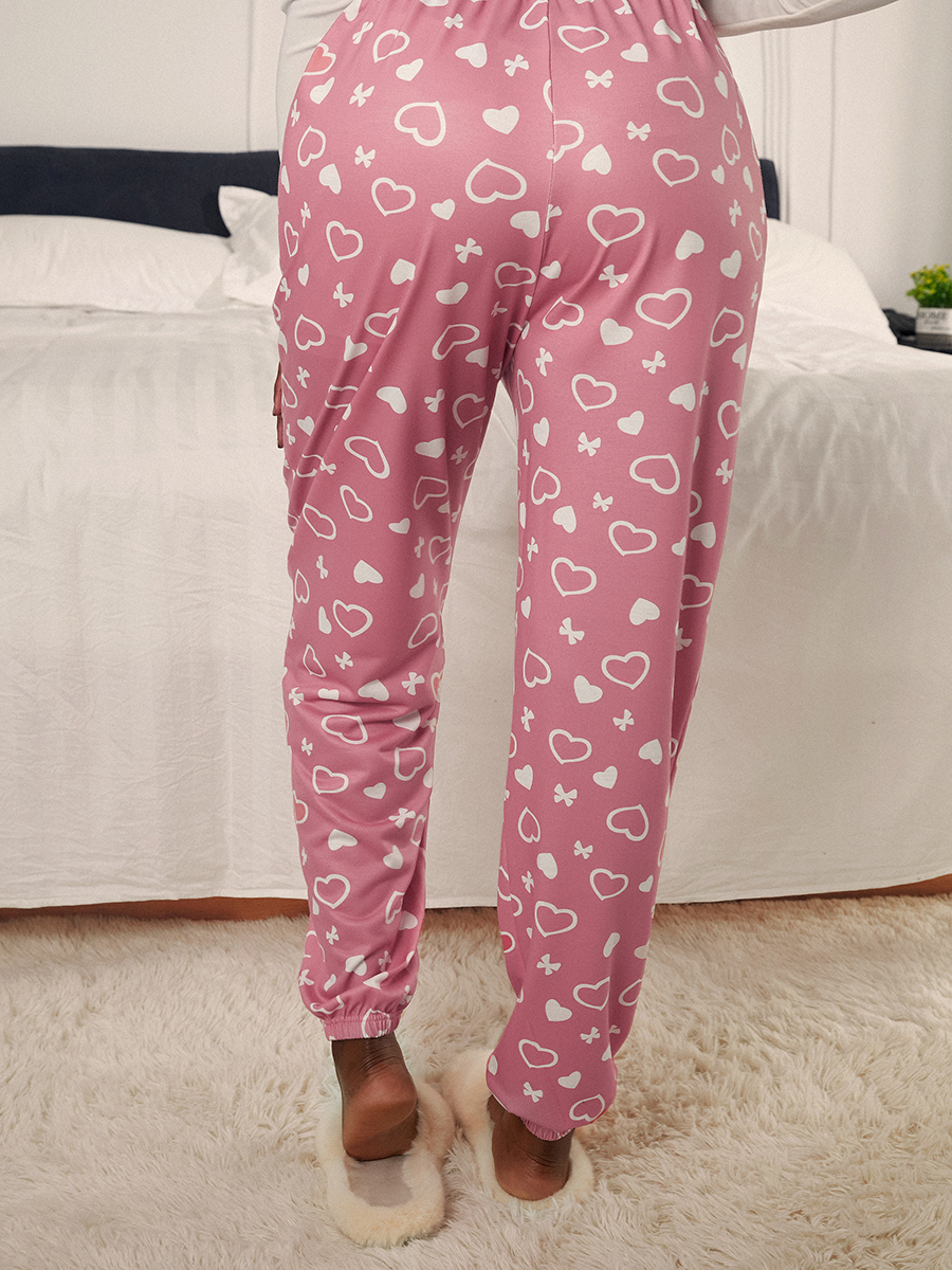 LW Heart Print Regular Fit Sweatpants