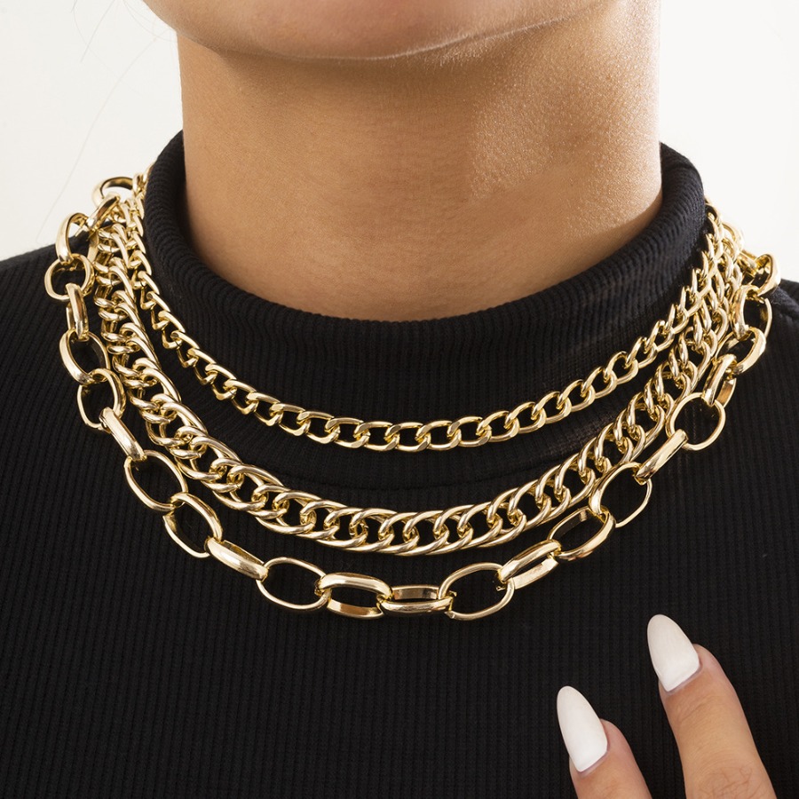 

LW Chain Multilayer Necklace, Gold