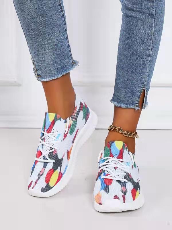 

LW Lace-up Tie Dye Sneakers, Multi