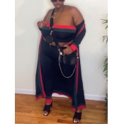 LW Plus Size Patchwork Three-piece Pants Set